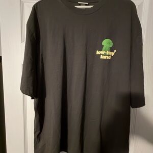 H&M Black Short Sleeve Tee with Green Graphic
